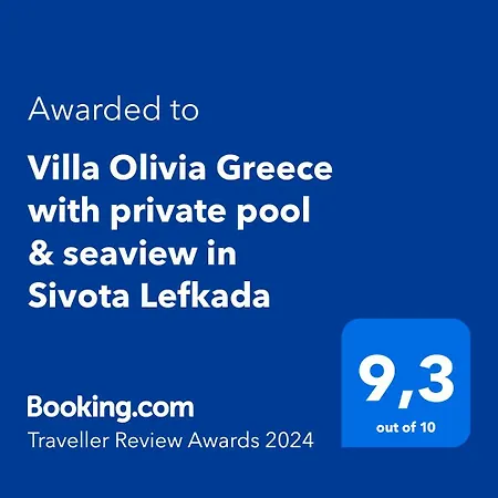 Villa Olivia Greece With Private Pool & Seaview In Lefkada *
